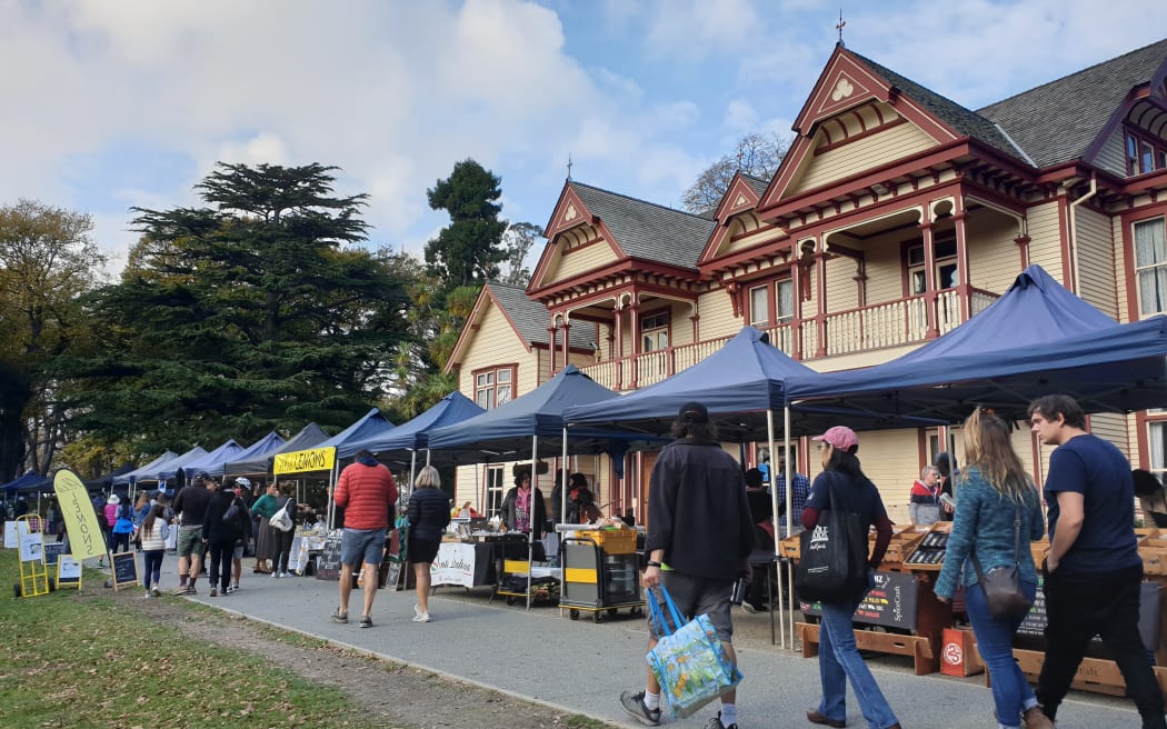 More than 1000 market-goers turned out to show their support for the Riccarton Bush market on Saturday.