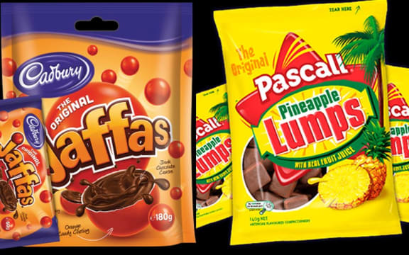 Jaffas and Pineapple Lumps are manufactured in Cadbury's Dunedin factory which is set to close.