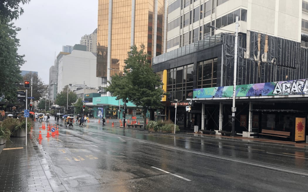 Upper Queen street in Auckland