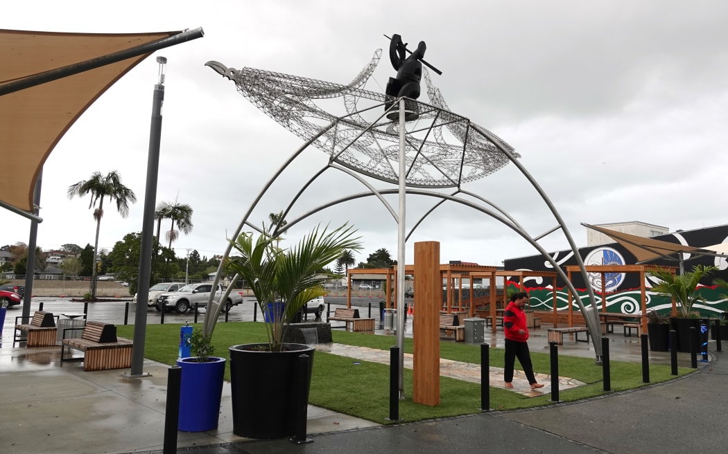 Kaitāia's old Pak'nSave site, which included the mosaic wall, has since been redeveloped a s town square.