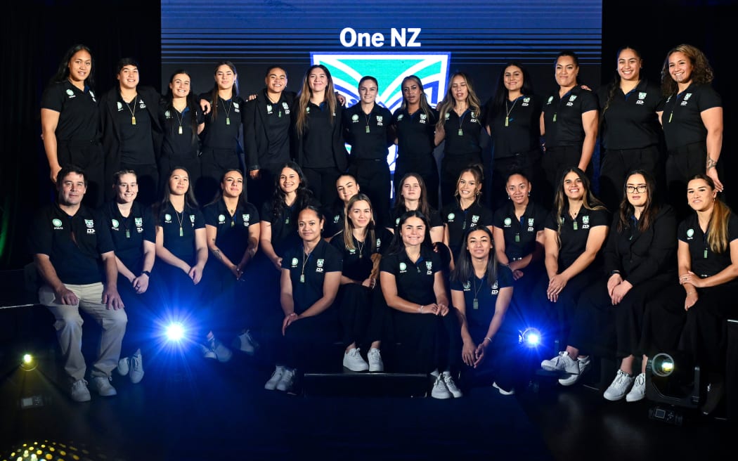 Team photo. NZ Warriors Women, Season Launch.