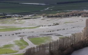 Scenes from the 2021 Canterbury floods in Ashburton.