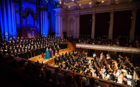 The Auckland Philharmonia Orchestra with soloists and choir in concert for Beethoven's Choral Symphony