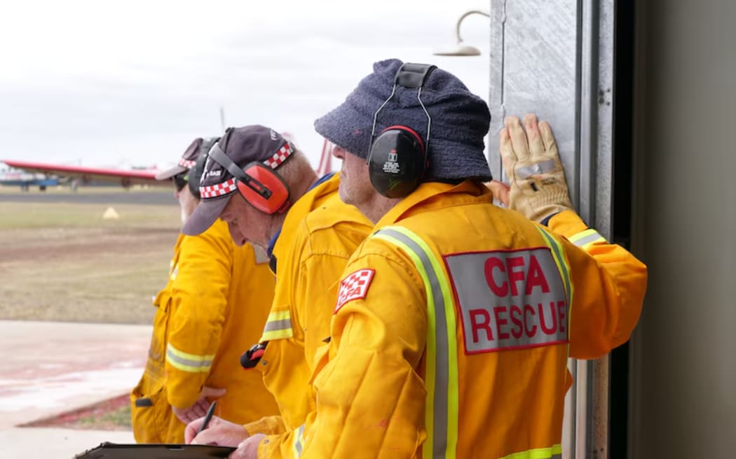 Country Fire Authority crews are hopeful cooler conditions will help contain the fire.