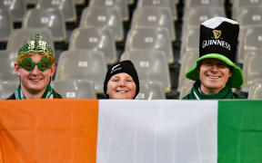 Irish and All Blacks fans attend the All Blacks vs Ireland international test match at Forsyth Barr Stadium, Dunedin, 2022.

image credit Blake Armstrong / www.photosport.nz