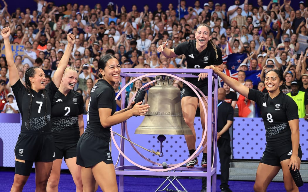New Zealand Black Ferns Sevens v  Peoples Republic of China, Rugby Sevens - Women’s Quarter final match, Paris Olympics at Stade de France, Paris, France on Thursday 29 July 2024. 
Photo credit: Iain McGregor / www.photosport.nz