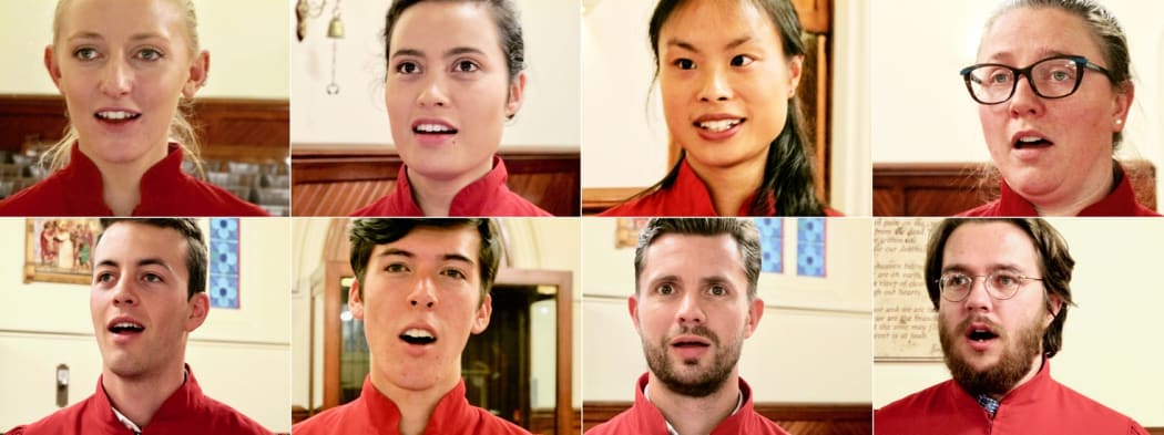 St Patrick's Cathedral Vocal Ensemble: Fiona Tibbles, Luana Prictor, Dilys Fong, Jessica Wells, Jack Timmings, Matthew Bennett, Nicholas Forbes (Assistant Director of Music), Ben Kubiak.