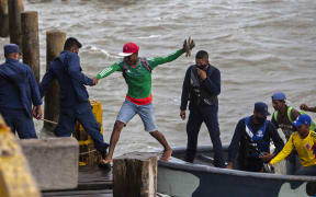 The navy helped evacuate people ahead of the arrival of Hurricane Iota in Nicaragua, on 15 November.