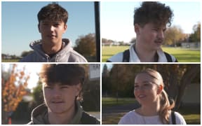 Some of the students spoken to by RNZ about the size of the meals at the University of Canterbury halls of residence.