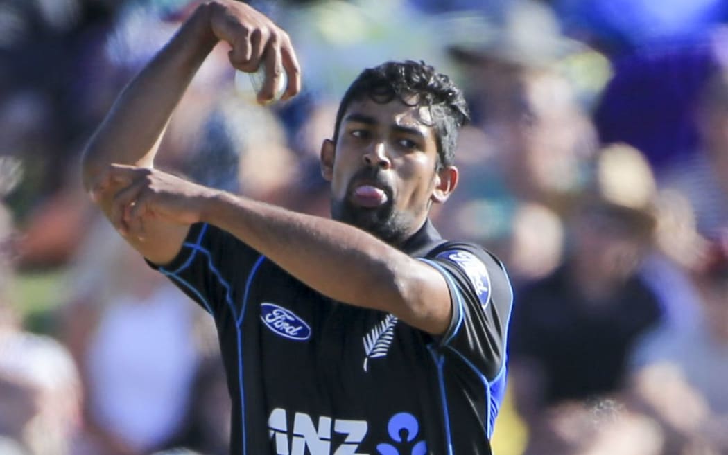 The Black Caps leg spinner Ish Sodhi.