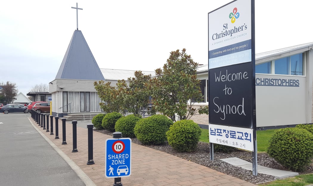 St Christopher's in Christchurch where Synod met to decide the cathedral's fate.