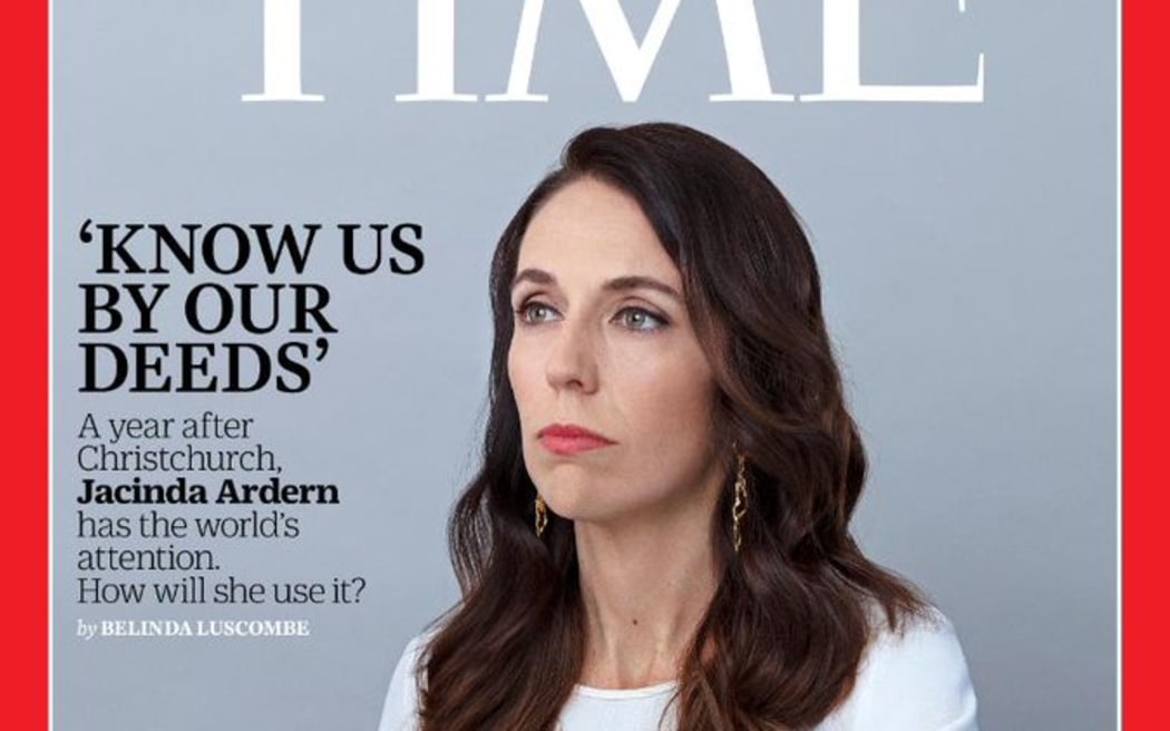 Jacinda Ardern features on the cover of the  2 March issue of TIME magazine.