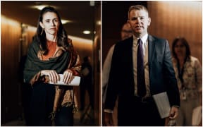 Prime Minister Jacinda Ardern and Covid-19 Response Minister Chris Hipkins