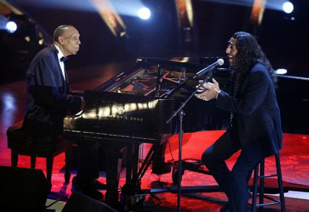 Cuban pianist and composer Bebo Valdés and Spanish flamenco singer Diego El Cigala.