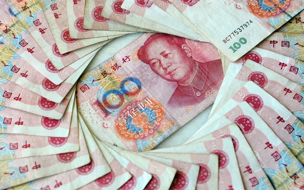 Yuan or Renminbi notes.