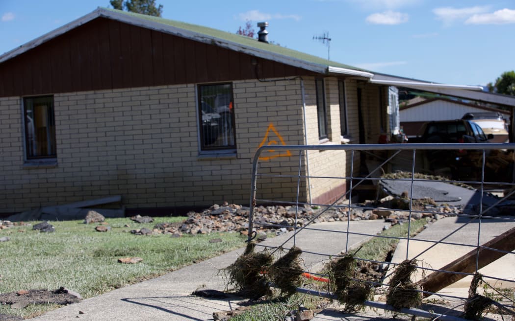 The flood damage in Edgecumbe looked more like the aftermath of an earthquake, said the local mayor.