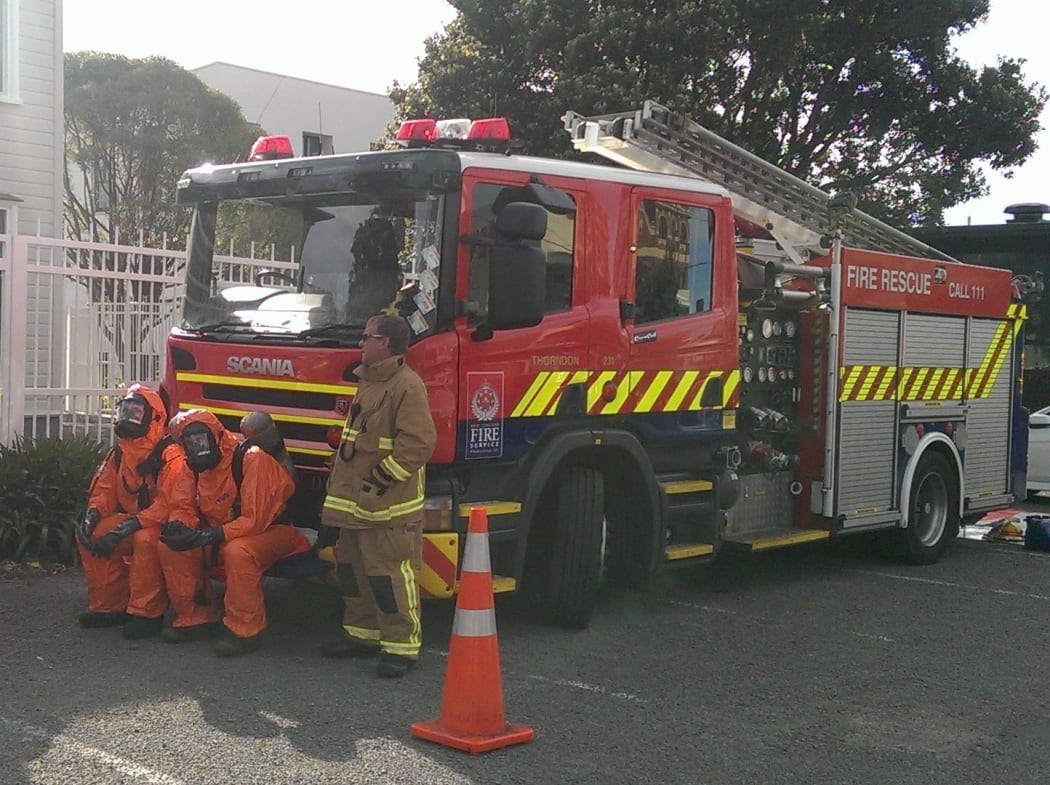 Emergency services were called to the US embassy.