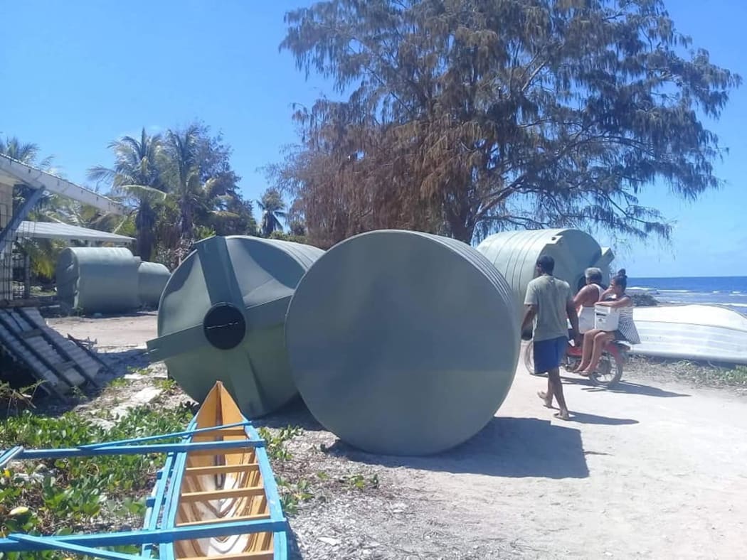 Water tanks shipped to Banaba