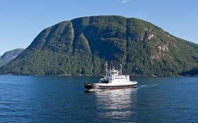 Linge - Eidsdal ferry line on Storfjord, Norway