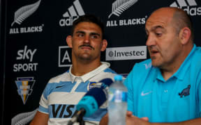 Argentina rugby captain and coach Pablo Matera and Mario Ledesma.