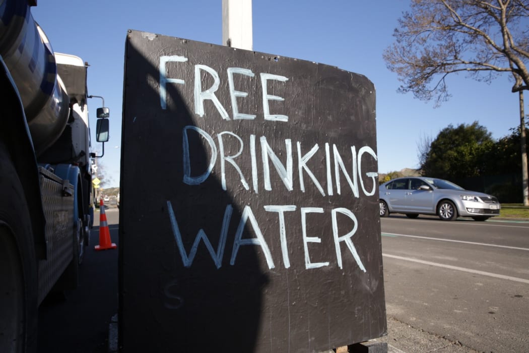 Drinking water stations have been set up around Havelock North.