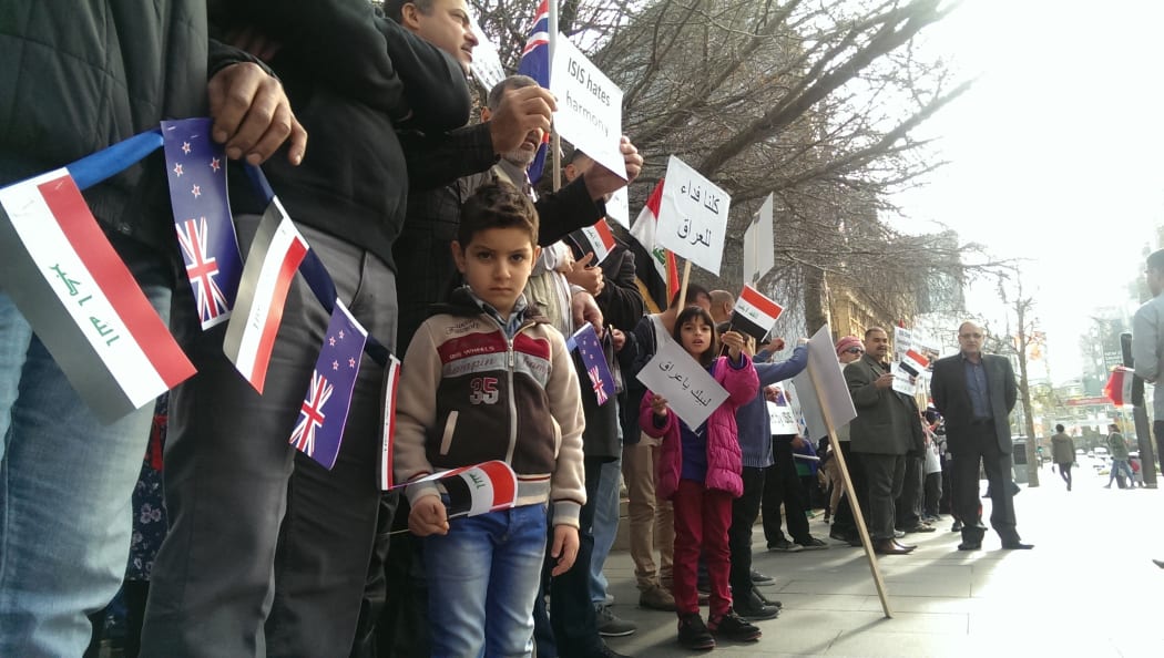 Iraq protest in Auckland