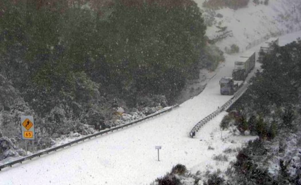 Desert Rd in the snow