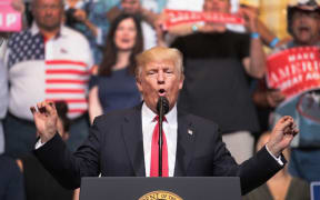 President Donald Trump speaks at a rally on June 21, 2017 in Cedar Rapids