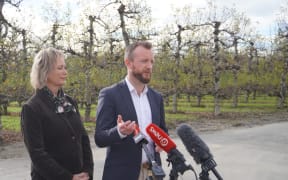 Minister Kieran McAnulty and Tukituki MP Anna Lorck