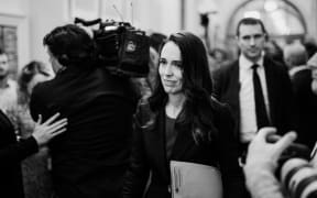 Prime Minister Jacinda Arder heading into the Labour caucus where she will brief MPs on her ministerial preferences for the new government.