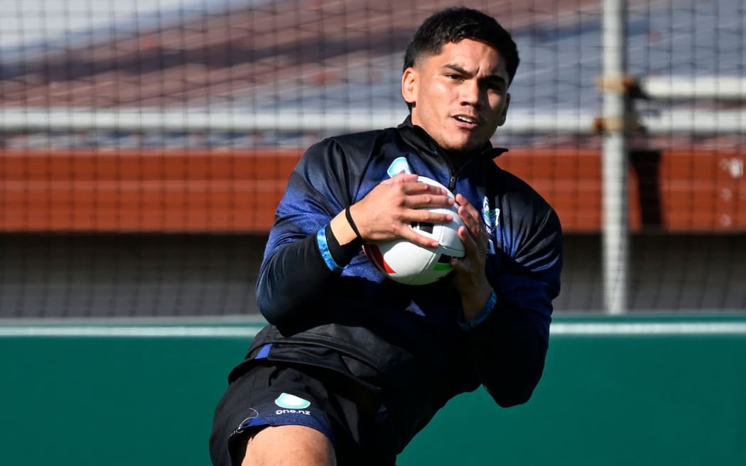 Taine Tuaupiki at Warriors NRL Rugby League training.