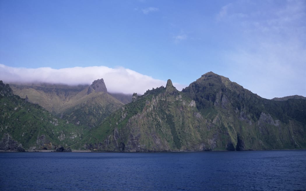 Quest Bay, Gough Island, Tristan da Cunha Group, South Atlantic (Photo by Geoff Renner / Robert Harding Heritage / robertharding via AFP)