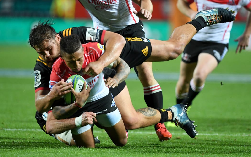 Chiefs v Lions at Waikato Stadium