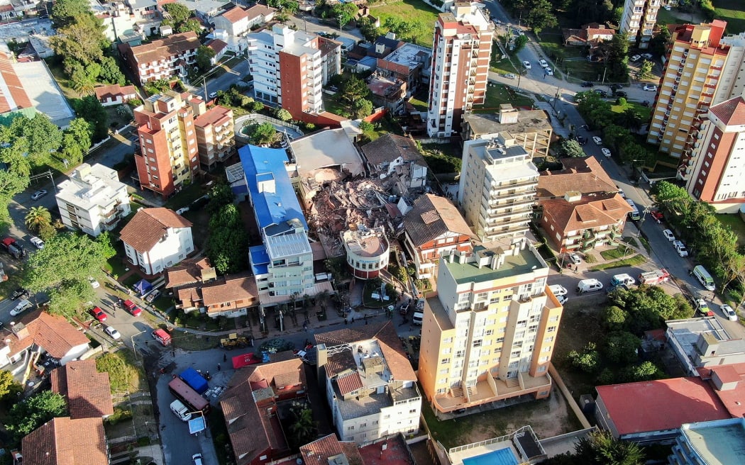 Collapsed hotel