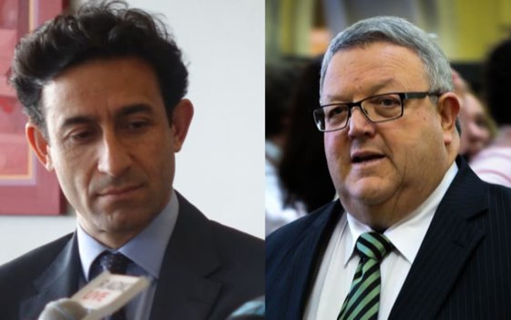 Raf Manji (left) and Gerry Brownlee