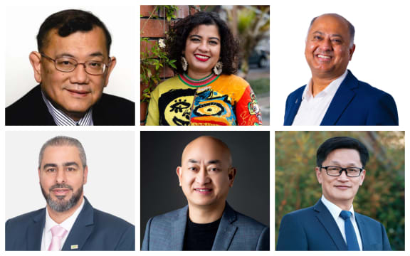 Clockwise from top left: Peter Chan, Anjana Subramaniam Iyer, Sunil Kaushal, Paul Young, Paul Sun, Ali Dahche