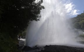 A water main has burst in central Wellington's Aro Valley.