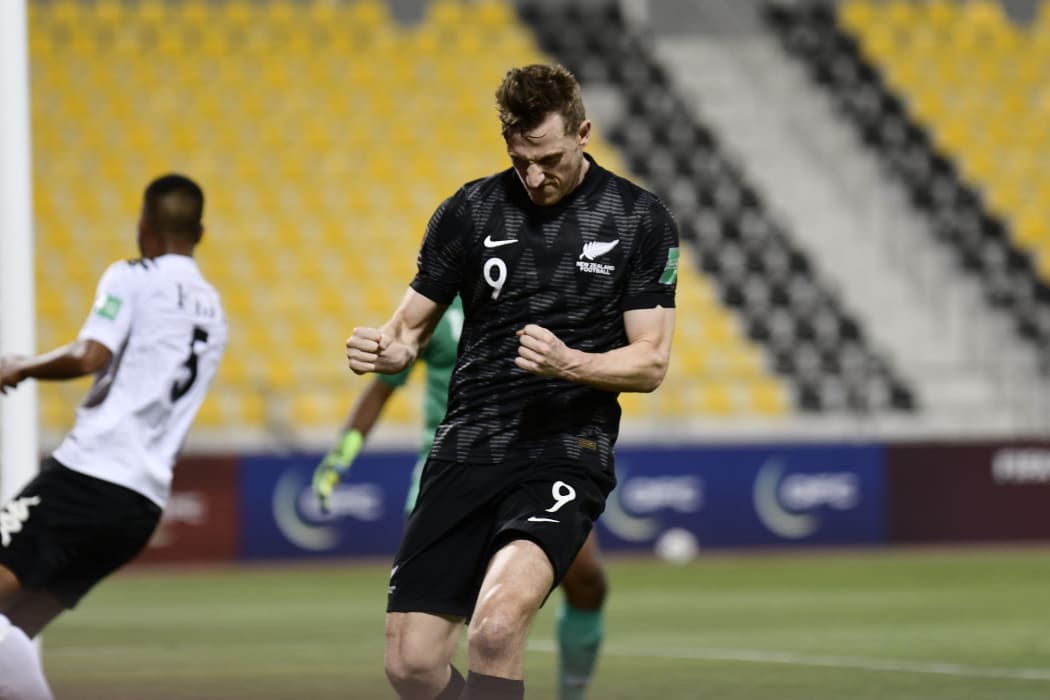 Chris Wood became the All Whites top International Scorer during the 4-0 win over Fiji.