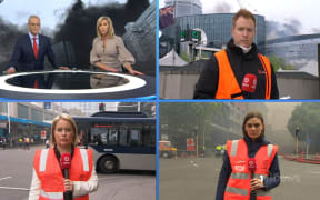 TVNZ's trio of hi-viz reporters had it covered on Monday's 1News.