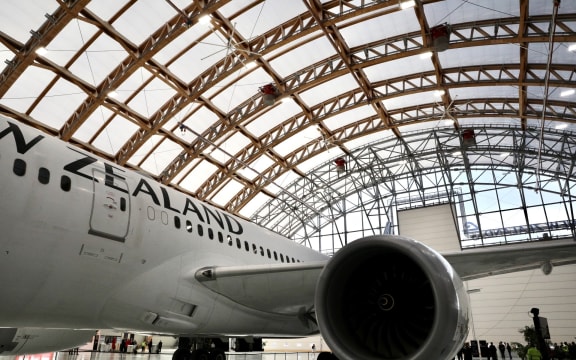 Opening of Air NZ maintenance base at Auckland Airport