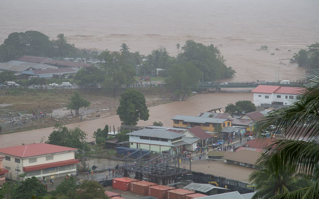 Days of heavy rain flooded Honiara, on Guadalcanal island.
