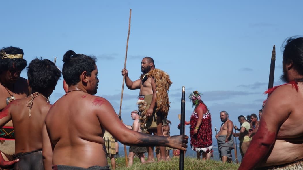 Maori re-enact the Battle of Ruapekapeka