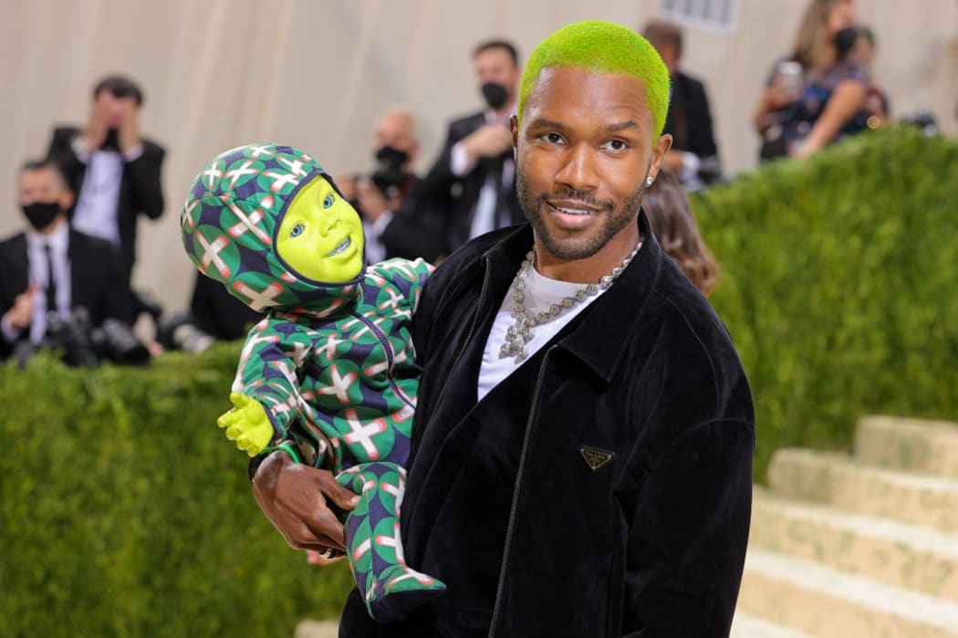 NEW YORK, NEW YORK - SEPTEMBER 13: Frank Ocean attends The 2021 Met Gala Celebrating In America: A Lexicon Of Fashion at Metropolitan Museum of Art on September 13, 2021 in New York City.