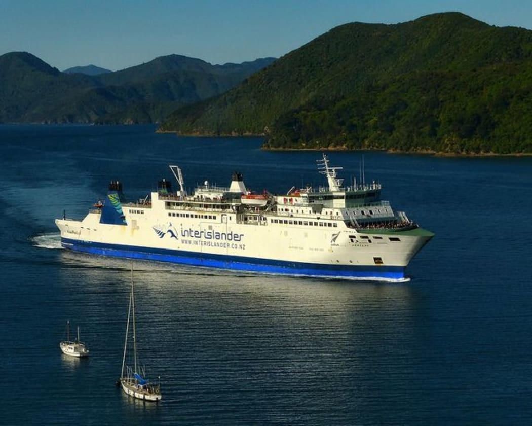 Approaching Picton The Interislander Ferry Aratere in Queen Charlotte Sound