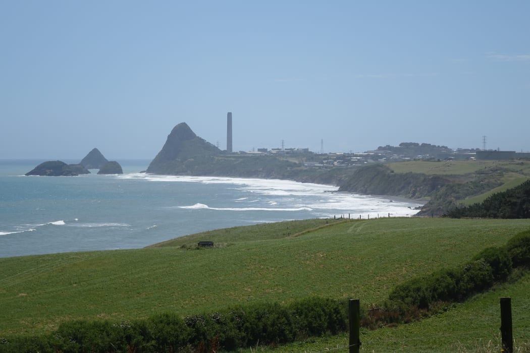 The Jury farm enjoys commanding views of the Tasman Sea.