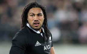 All Blacks' second-five Ma'a Nonu in action during the Rugby Championship.