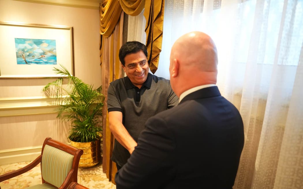Christopher Luxon meets Bollywood stars