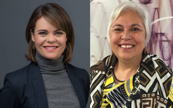 Heather du Plessis-Allan and Luamanuvao Dame Winnie Laban