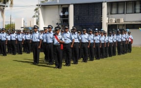 New graduates from the Royal Solomon Islands Police Force Academy. December 2015