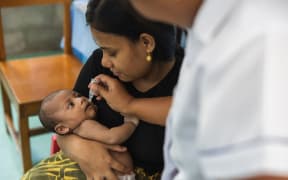 Unicef/Rotary project providing immunizations to Pacific children.